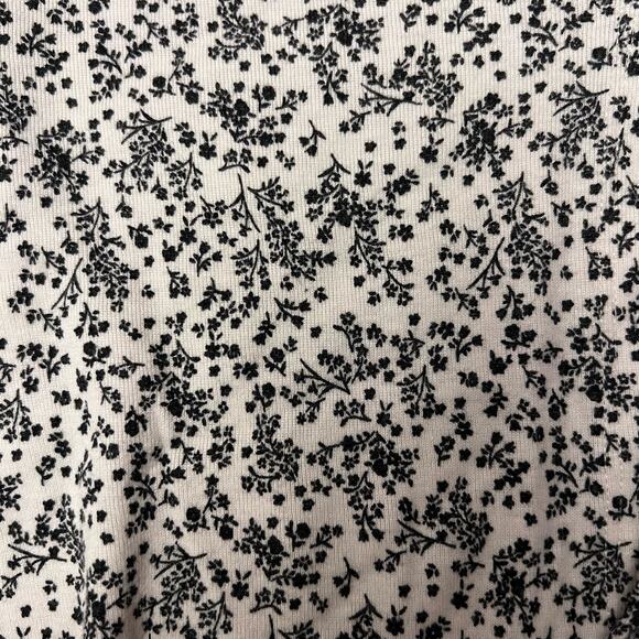 American Eagle AE Mini Floral Tie Front Tee Short Sleeve Top Medium Boho Trendy - Picture 9 of 13
